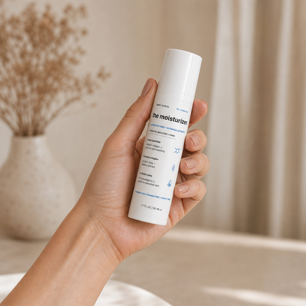 the moisturizer.