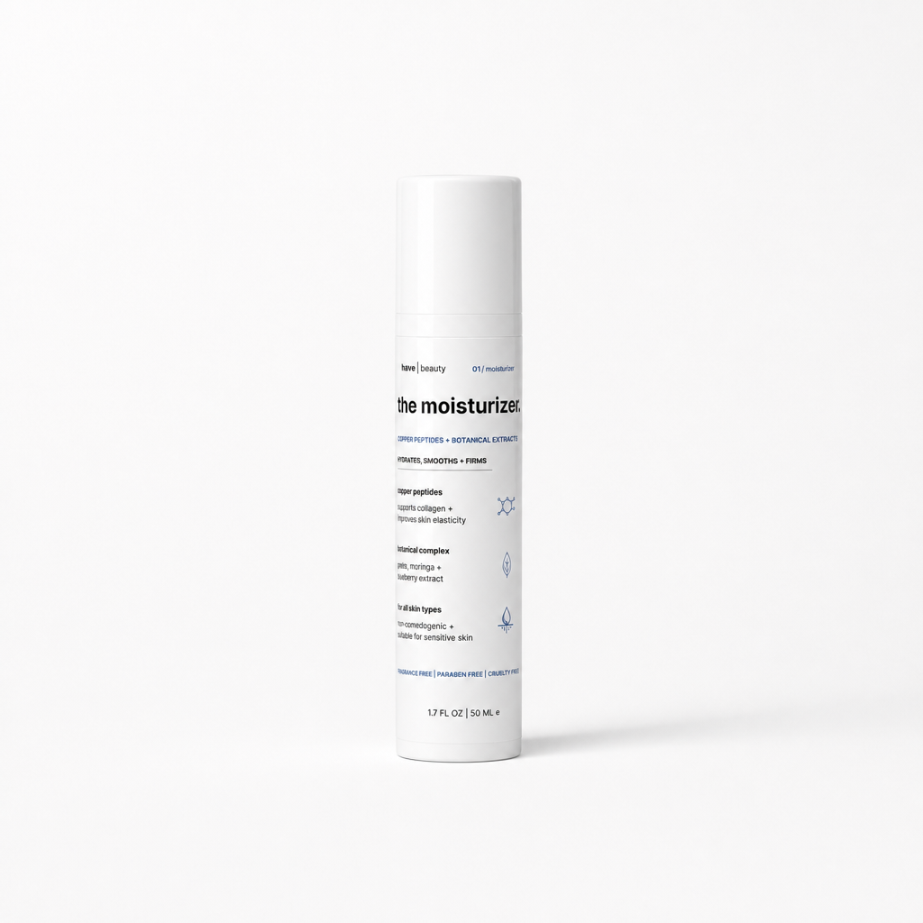 the moisturizer.